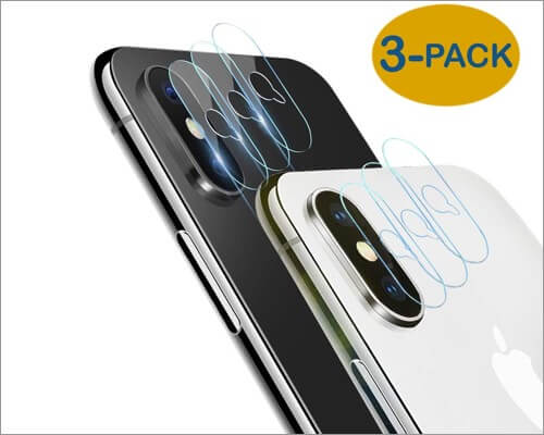 minkuke glass camera lens protector for iphone xs and xs max