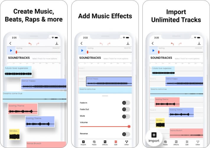 Music Editor: Beat Song Maker iPhone and iPad App Screenshot