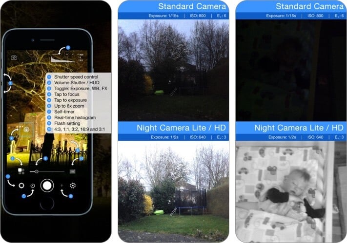 night camera: low light photos iphone and ipad app screenshot