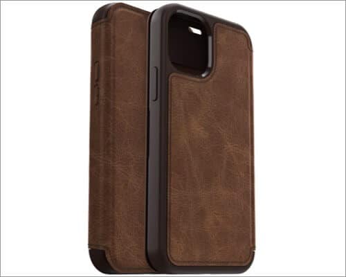 OtterBox Strada Series Leather Case for iPhone 12 and 12 Pro