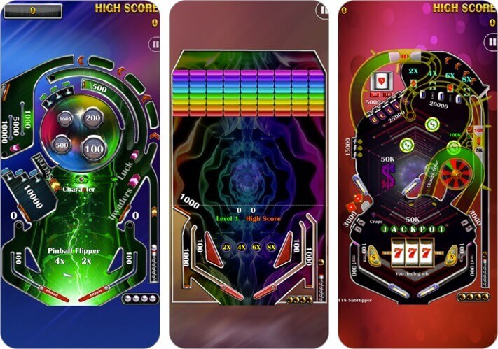 pinball flipper classic arcade iphone and ipad game screenshot