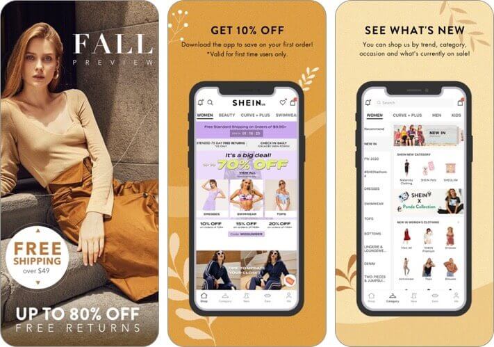 Best fashion apps for iPhone in 2024 shein fashion shopping online iphone and ipad app screenshot