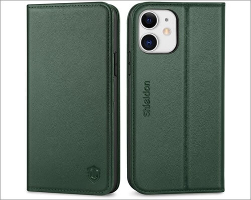 Shieldon Leather Case for iPhone 12 and 12 Pro