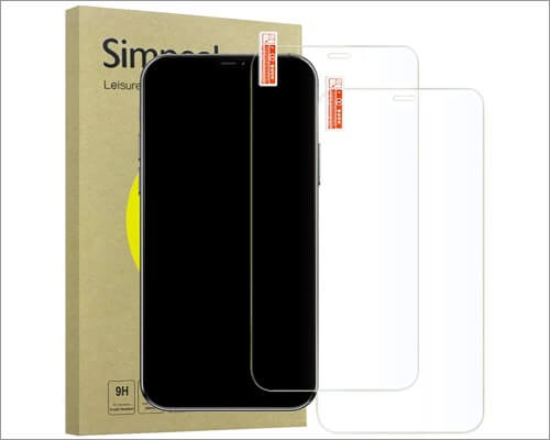 Simpeak Tempered Glass Screen Protector for iPhone 12 Pro Max