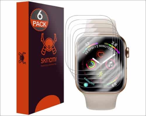 skinomi clear screen protector for apple watch series 6 and 5