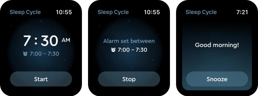 Sleep Cycle Apple Watch App Screenshot