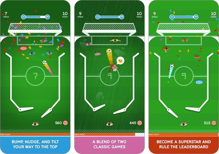 soccer pinball pro iphone and ipad game screenshot