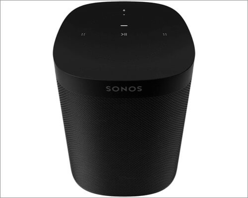 sonos one voice controlled airplay 2 supported smart speaker 
