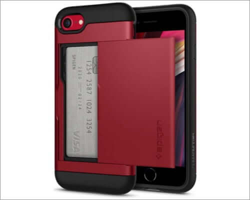 spigen card holder case for iphone se 2020