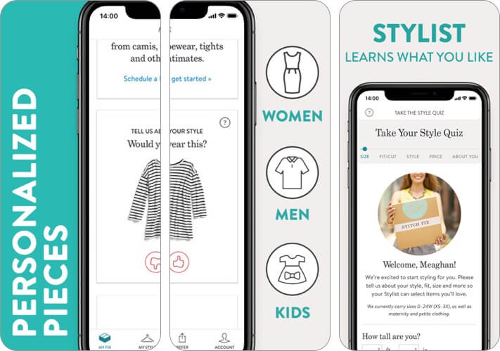 Best fashion apps for iPhone in 2024 stitch fix personal stylist iphone and ipad fashion app screenshot