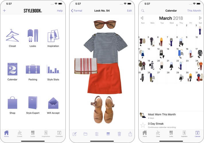 Best fashion apps for iPhone in 2024 stylebook iphone and ipad fashion app screenshot