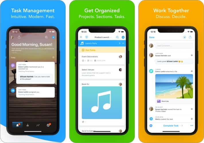 task management: meistertask iphone and ipad team management app screenshot