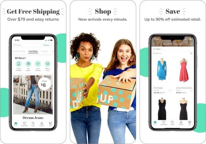 Best fashion apps for iPhone in 2024 thredup iphone and ipad fashion app screenshot