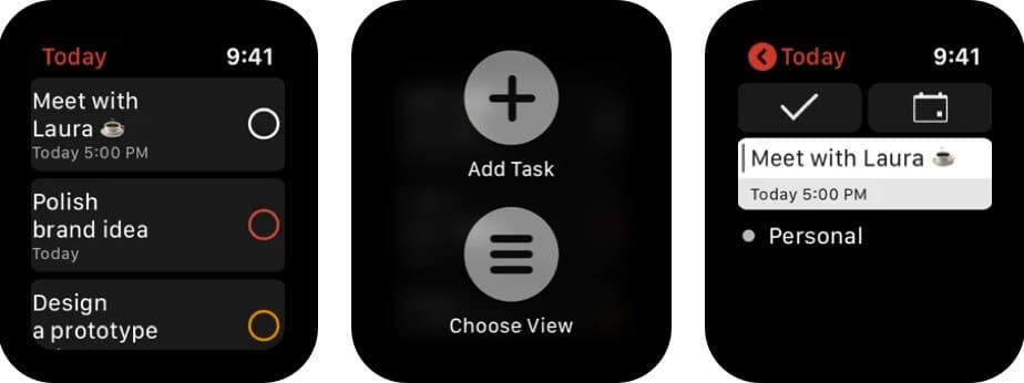 Todoist Apple Watch App Screenshot