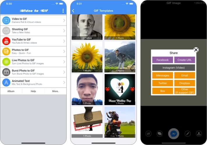 Video to GIF   GIF Maker iPhone and iPad App Screenshot
