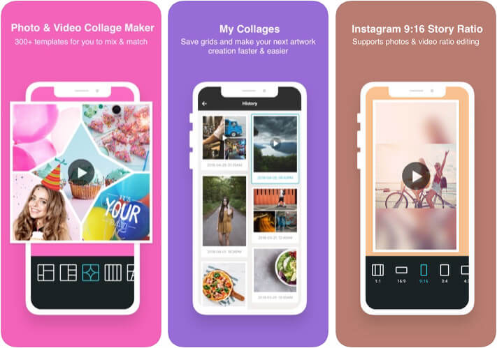 Best Instagram Collage Maker Apps for iPhone in 2025 ‎PhotoGrid Instagram Collage iPhone App Screenshot
