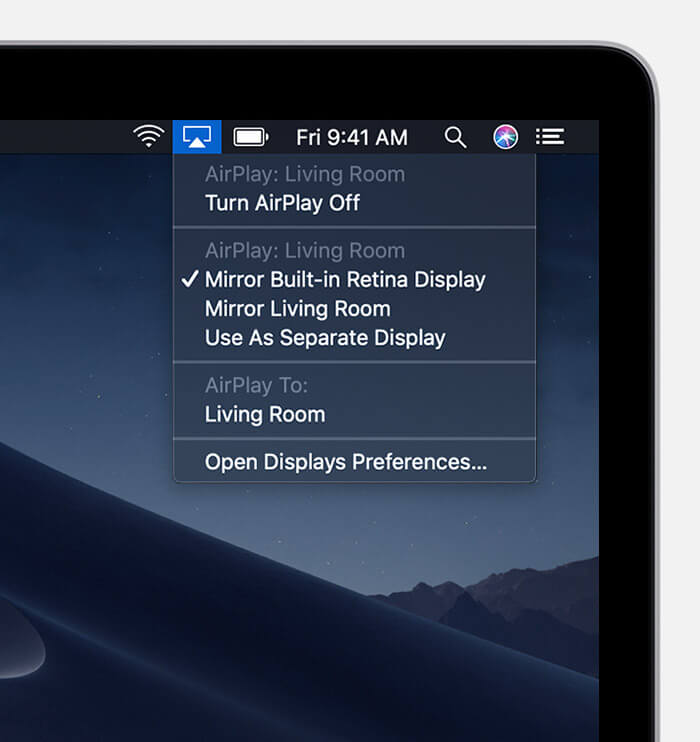 Mirror your Mac screen to Apple TV