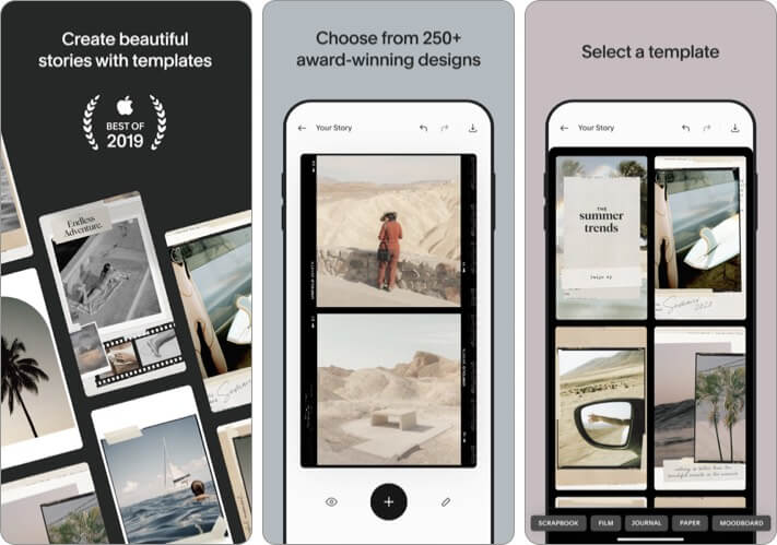 Unfold Combine photos iPhone and iPad App Screenshot