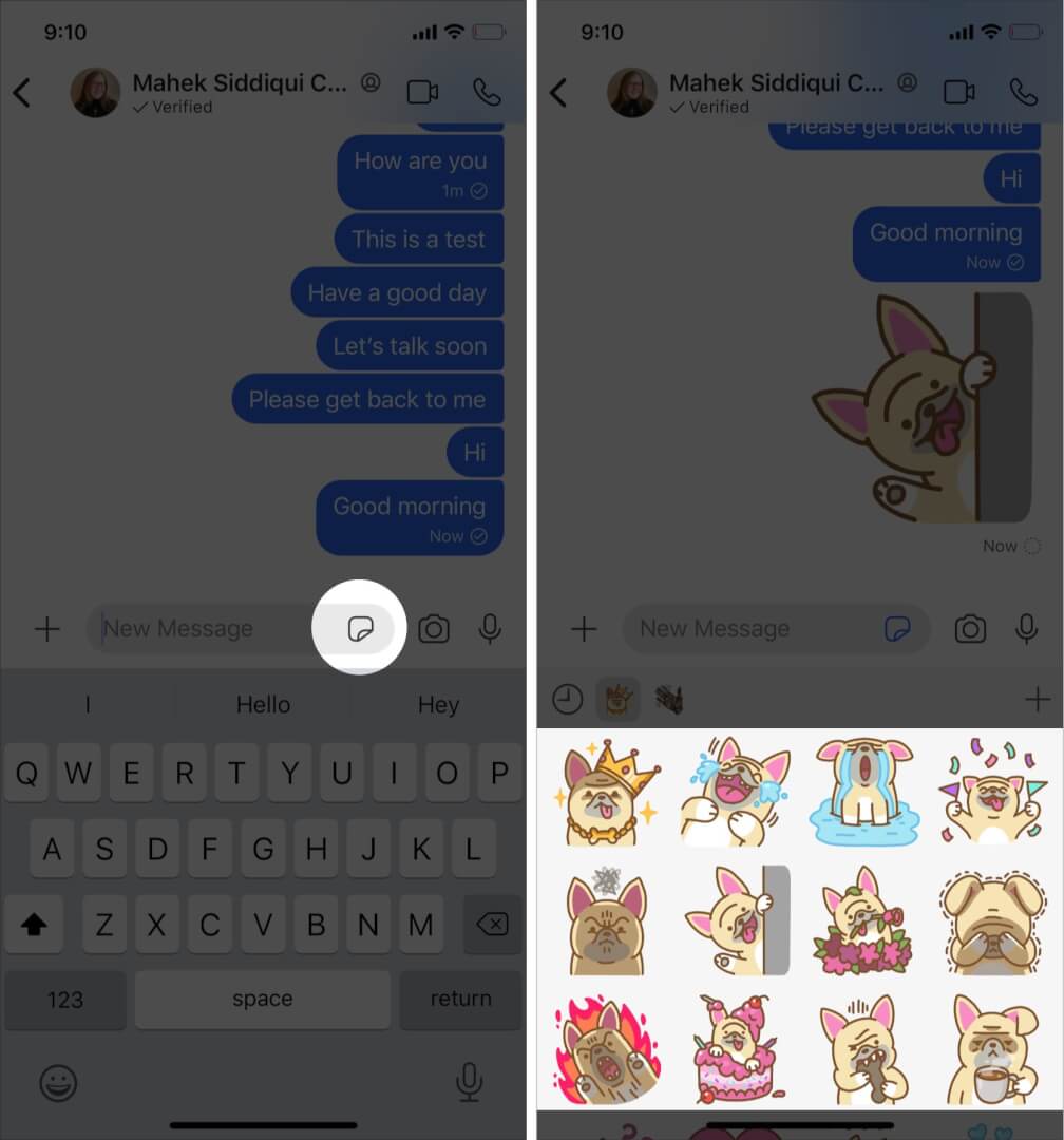 Use sticker in Signal on your iPhone and iPad 
