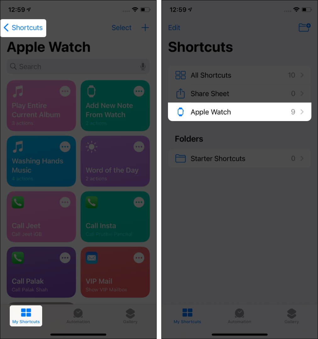 How to view all Apple Watch shortcuts on your iPhone