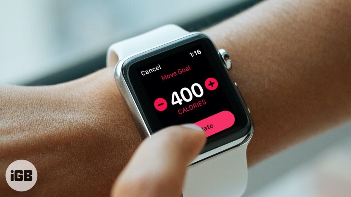 How to change calorie goal on apple watch