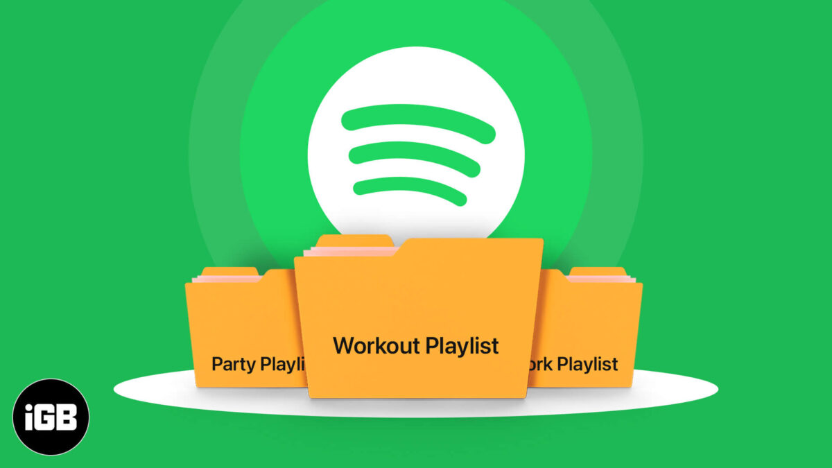 How to make playlist folders on spotify