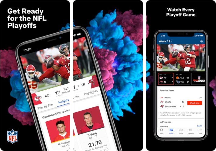 NFL iPhone and iPad App Screenshot