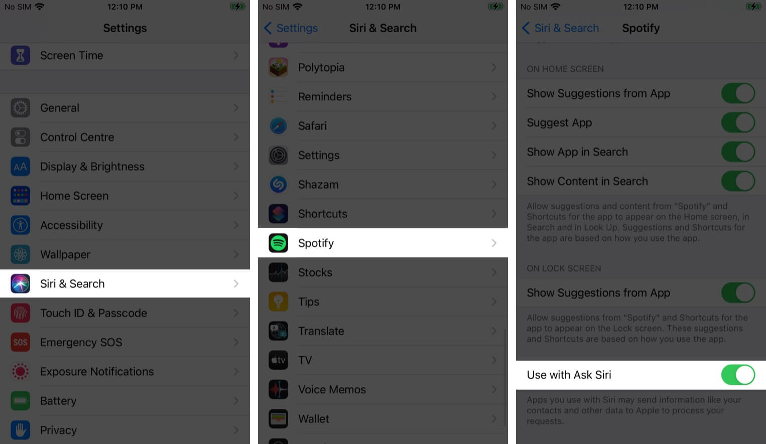 Use Spotify with Ask Siri on iPhone