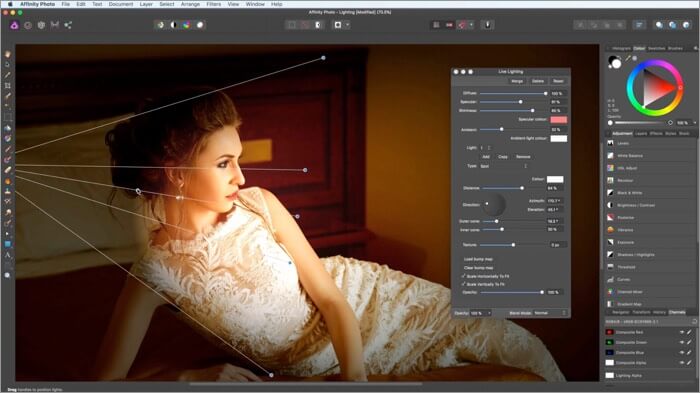 Программа для редактирования фотографий Affinity Photo для Mac