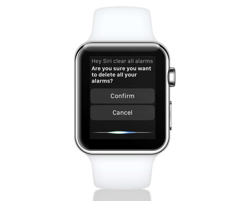 Bitten Sie Siri, den Alarm auf der Apple Watch zu löschen