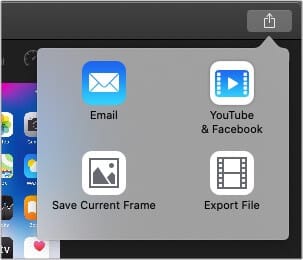 Save current frame in iMovie on Mac