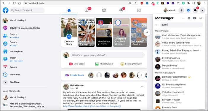 how to see chat history on messenger on iphone