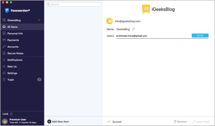 Passwarden  Securely store and share sensitive data on Mac  - 30