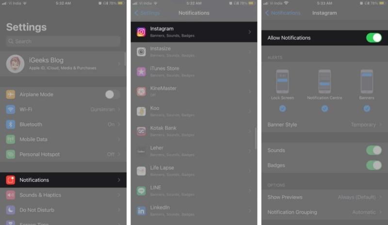 How to turn on Instagram post  story  or reels notifications for specific accounts on iPhone - 70