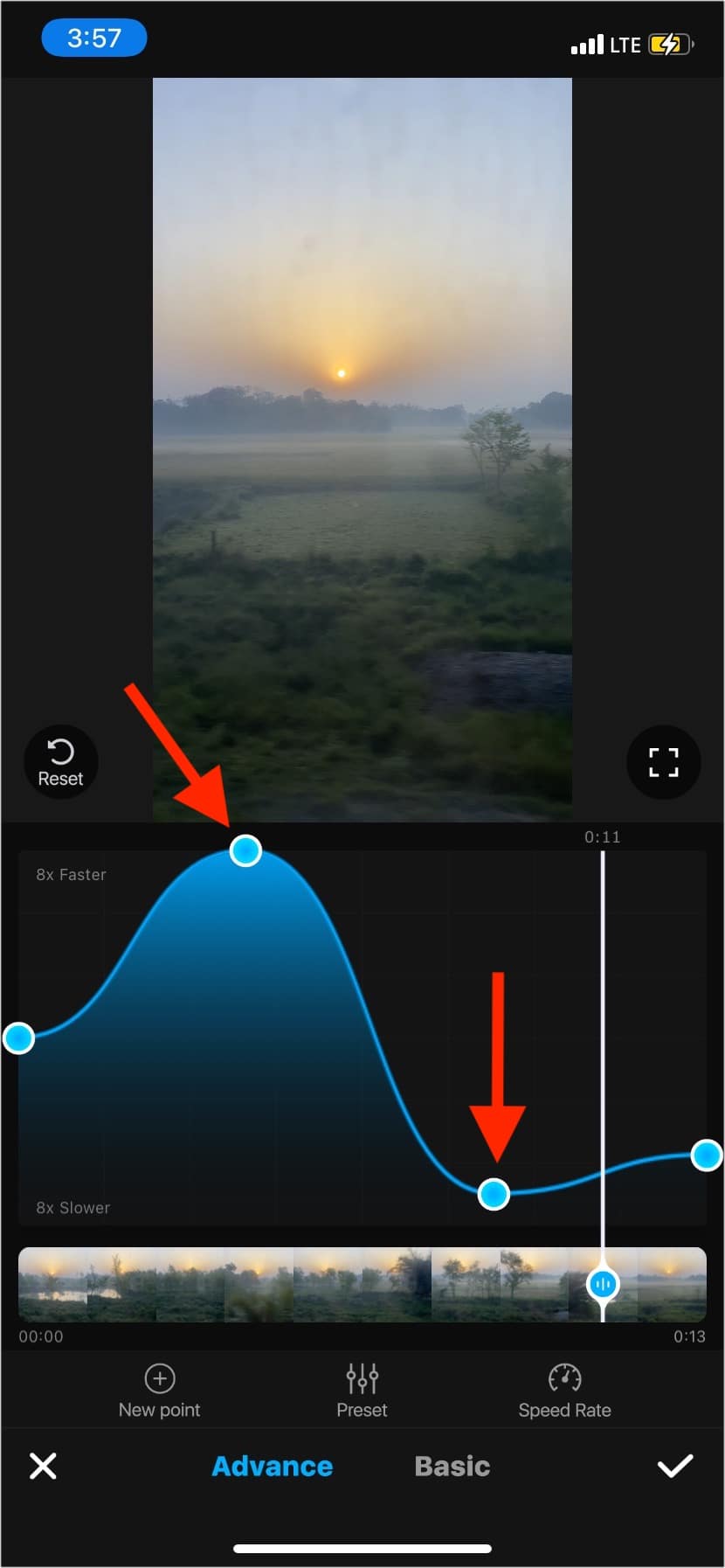 Another way to use third party app to slow down a video