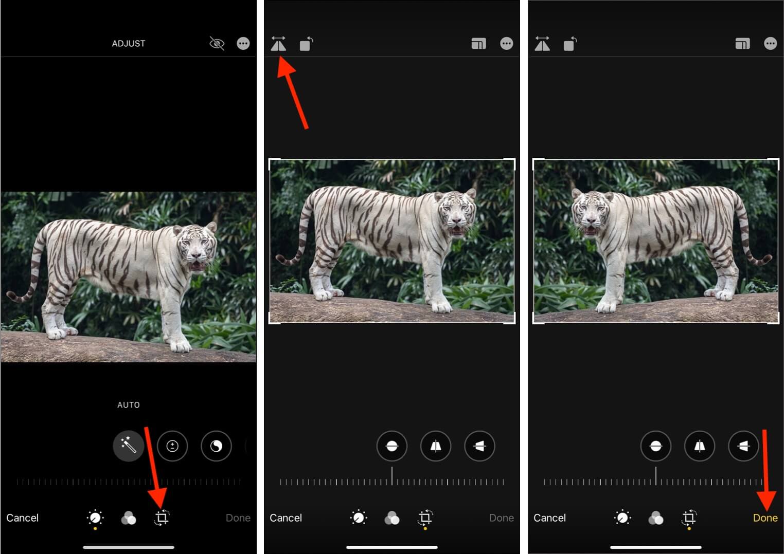 How to flip an image on iPhone or iPad using Photos app