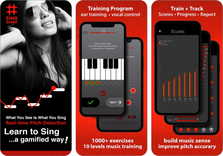 Best iPhone and iPad apps to learn music 2024 learn to sing iphone and ipad app screenshot