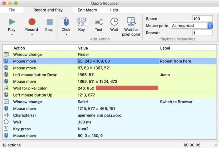 Macro Recorder for MacBook