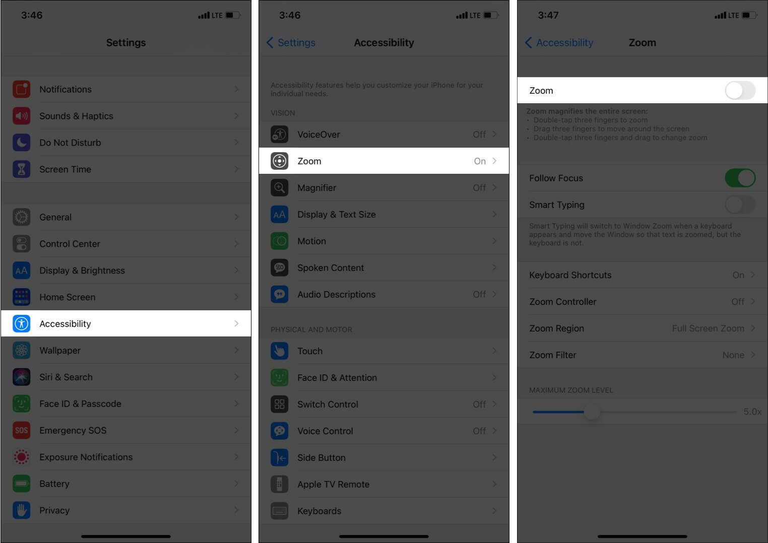 how to exit zoom mode on iphone 11