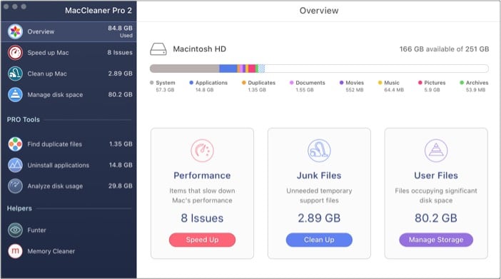 Clean your iMac using MacCleaner Pro app