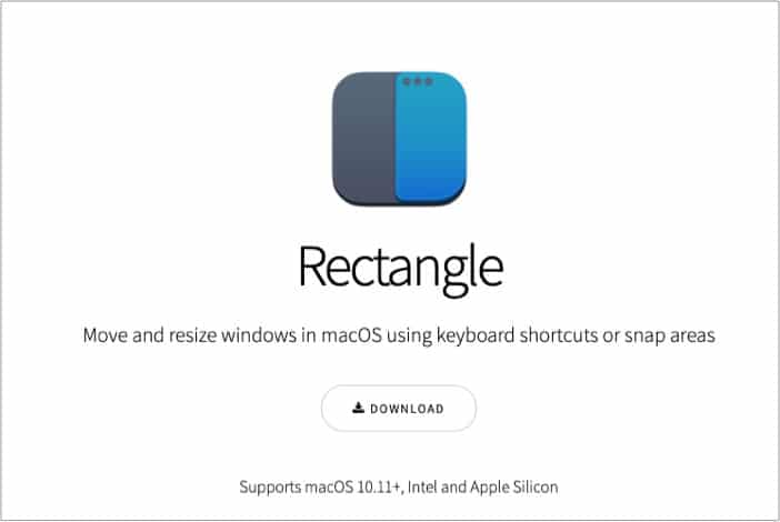 Go with the Rectangle App to multi window on iMac