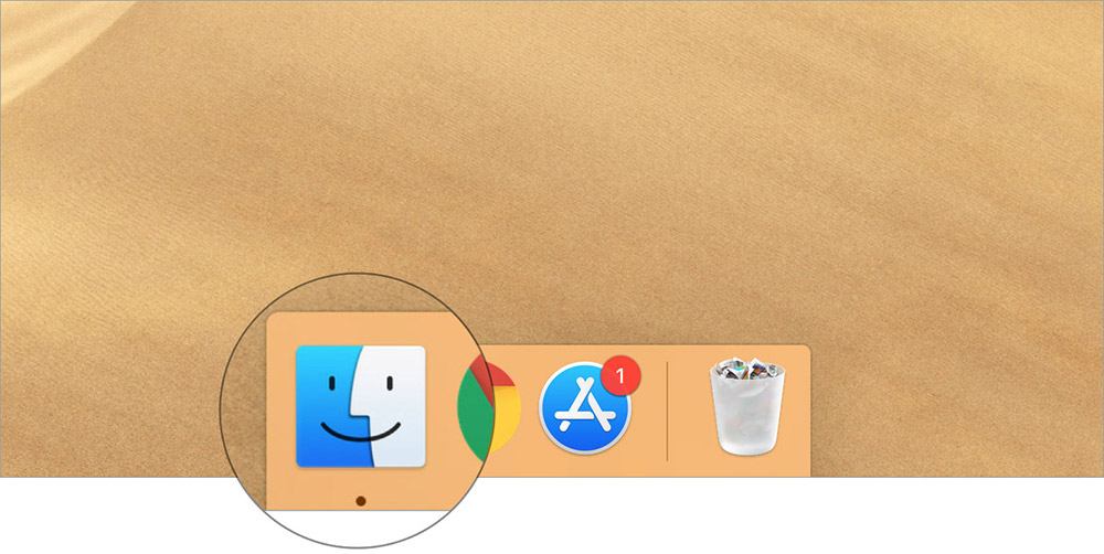 Launch Finder on your Mac