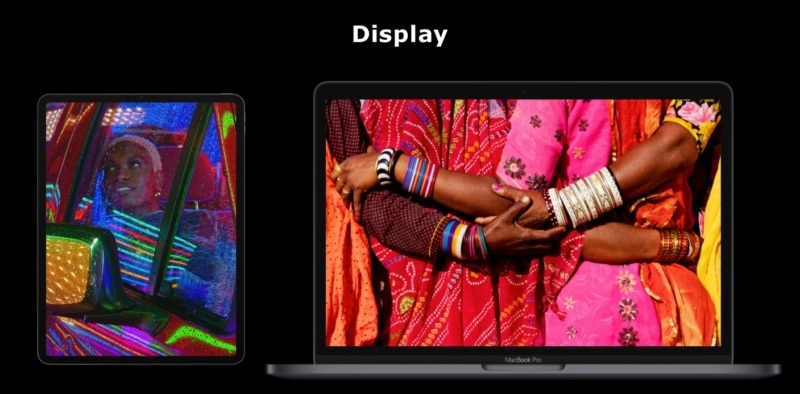 M1 iPad Pro vs. M1 MacBook Pro - Display