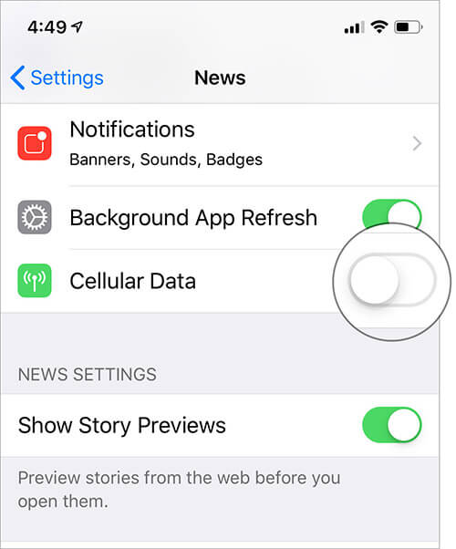 Stop Apple News App from Using Mobile Data on iPhone and iPad