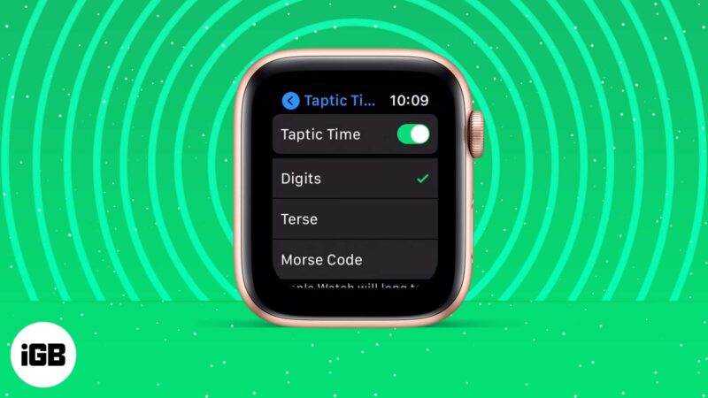 How to use Taptic Time on Apple Watch