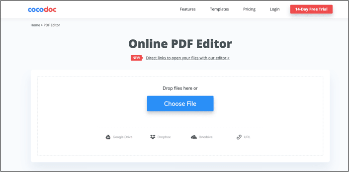 import PDF files directly through Google Drive, OneDrive, and Dropbox