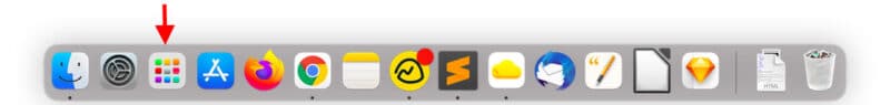 Launchpad icon in macOS Big Sur