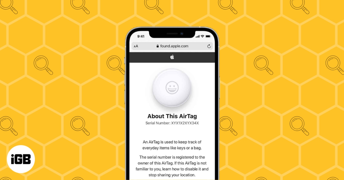 How to find the serial number of an airtag