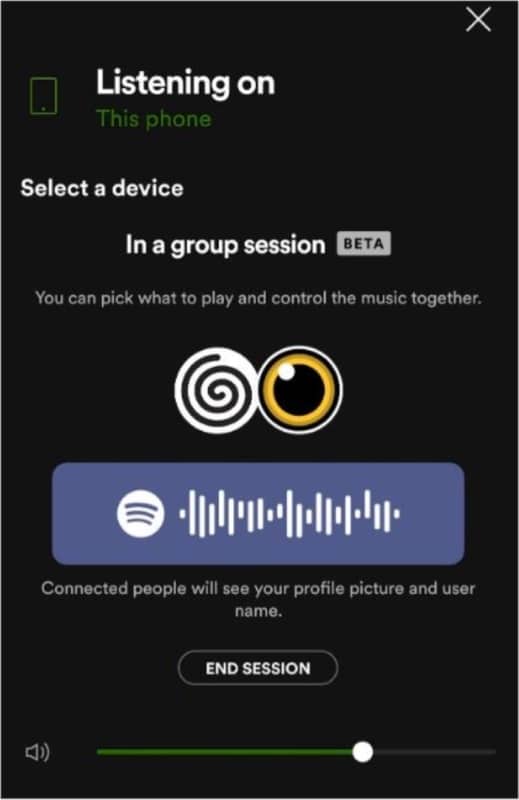 How to leave or end a Spotify Group Session
