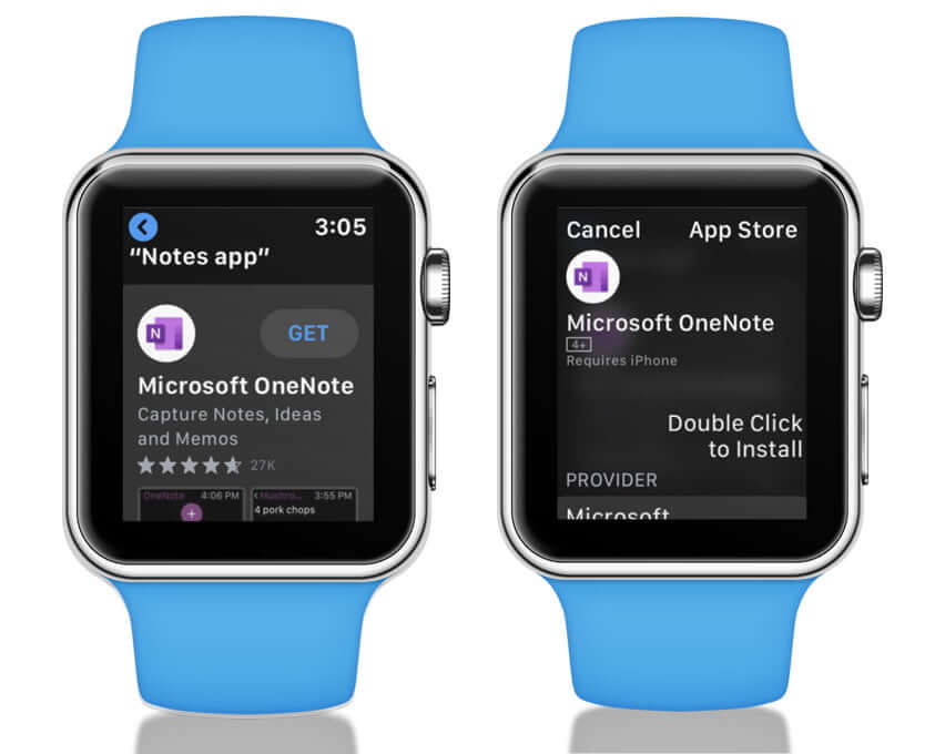 Tap on Get to Install App on Apple Watch